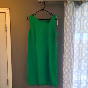 Jessica 10 Elegant Green Assymetrical Sleeveless Dress